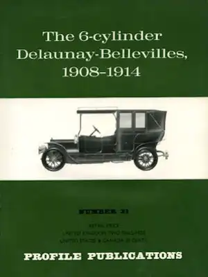 Delaunay-Belleville 1908-14 Profile Publications No. 31