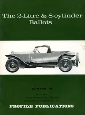 Ballot 2 Ltr. & 8 cylinder Profile Publications No. 93