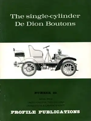 De Dion Bouton Profile Publications No. 25