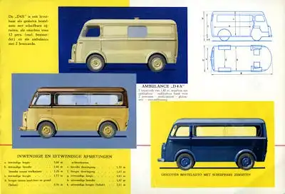 Peugeot Lieferwagen Prospekt 1957