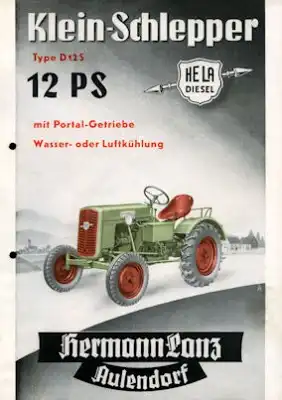 Lanz / Aulendorf Hela D 112 Prospekt 1956