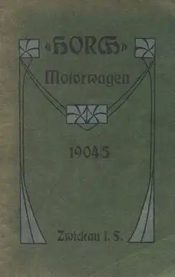 Horch Programm 1904/05 Reprint