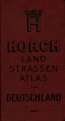 Horch Landstraßenatlas von Deutschland 1920er Jahre