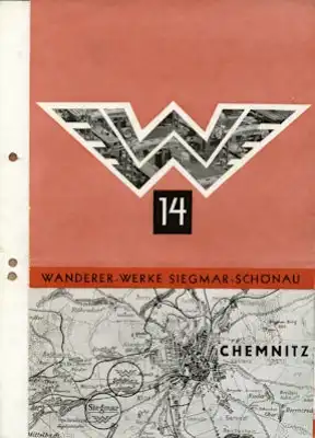 Wanderer Werke Siegmar-Schönau Prospekt 1930/40er Jahre