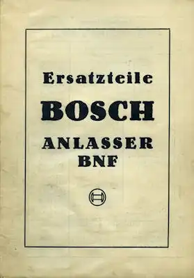 Bosch Anlasser BNF Ersatzteilliste 2.1936