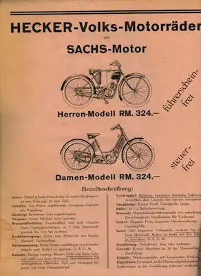 Julius Grabowsky / Hannover Fahrräder und Teile ca. 1931