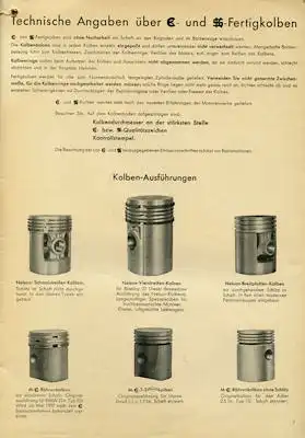 Heinrich Bastert Katalog Kolbenreparatur ca. 1937