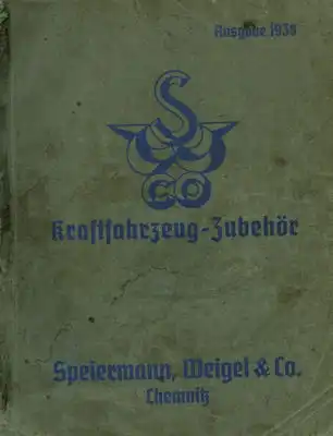 Speiermann, Weigel & Co Hauptkatalog 1938
