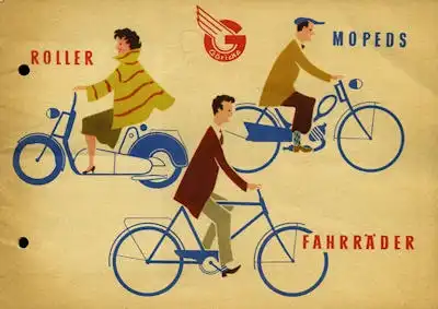 Göricke Fahrrad und Moped Programm 1960er Jahre