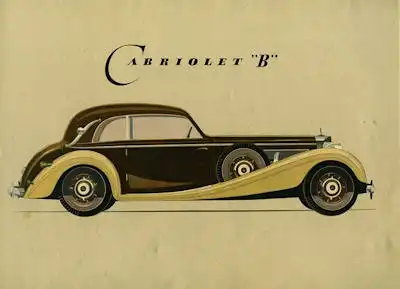 Mercedes-Benz Typ 540 K Prospekt 1939