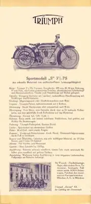 Triumph Programm 1926