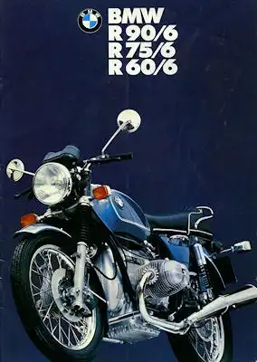 BMW R 60/6, R 75/6 und 90/6 Prospekt 1974