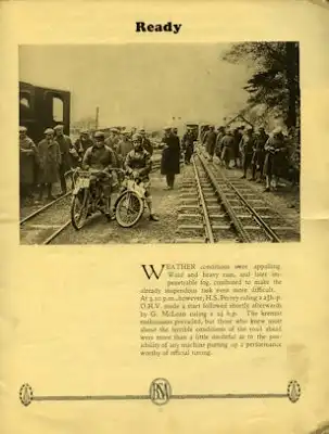 BSA Prospekt Test 1924