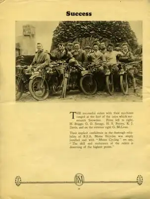 BSA Prospekt Test 1924