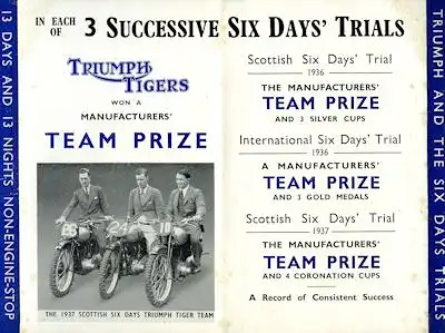 Triumph Successes 1936-1937