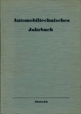 Automobiltechnisches Jahrbuch 1936