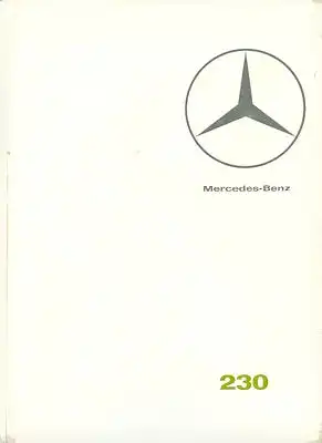 Mercedes-Benz 230 Prospekt 8.1966 it