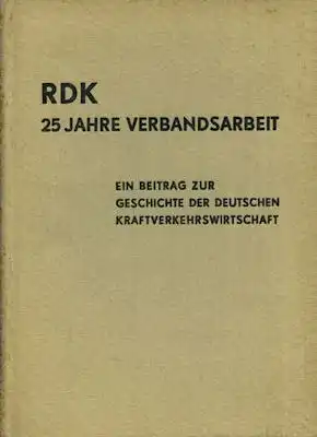 RDK 25 Jahre Verbandsarbeit ca. 1935