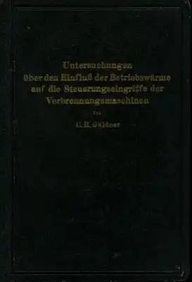 C.H.Güldner Betriebswärme / Verbrennungsmaschinen 1924