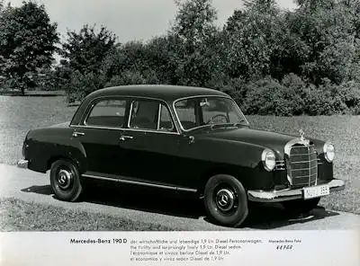 Foto Mercedes Benz 190 D 1950er Jahre