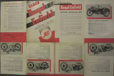 Royal Enfield Programm 1939