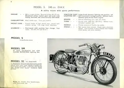 Royal Enfield Programm 1938