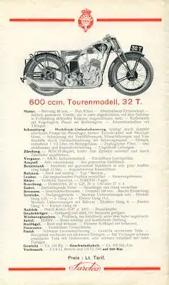 Sarolea Programm 1932