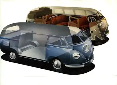 VW Mappe für Transporter Prospekte 1951