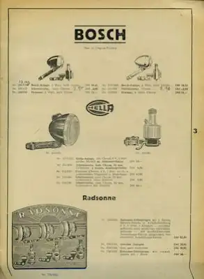 Staiger Fahrrad Ersatzteile Zubehör Preisliste Nr.1/1950