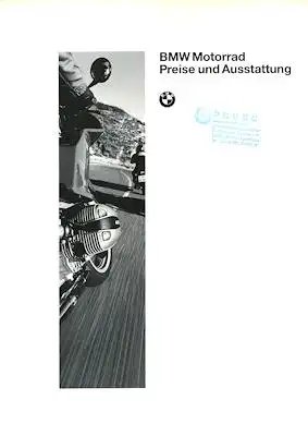 BMW Preisliste und Ausstattung 1995