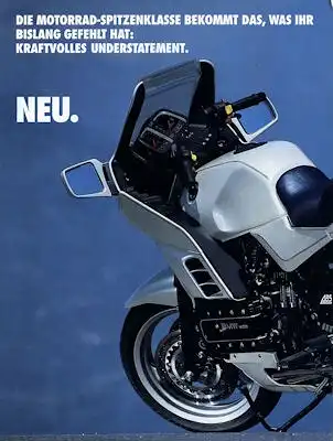 BMW K 100 RS Prospekt 1990