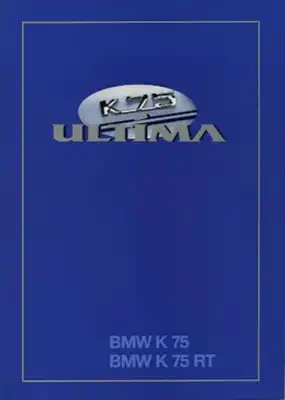 BMW K 75 Ultima Prospekt 1996
