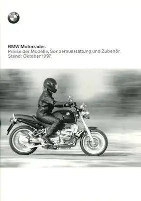 BMW Preisliste 9.1997