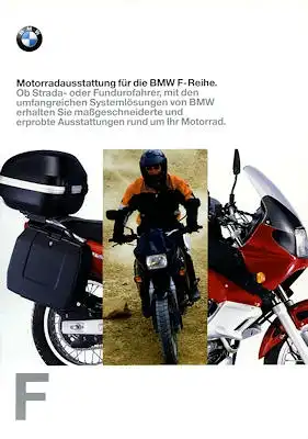 BMW F-Reihe Motorradausstattung Prospekt 1998