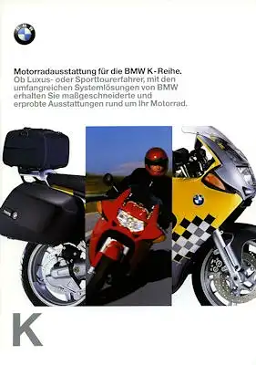 BMW K-Reihe Motorradausstattung Prospekt 1998