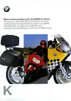 BMW K-Reihe Motorradausstattung Prospekt 1999