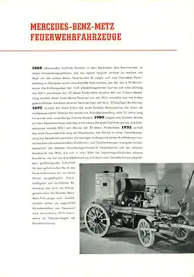 Mercedes-Benz Feuerwehrfahrzeug Prospekt 5.1954