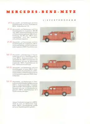 Mercedes-Benz Feuerwehrfahrzeug Prospekt 5.1954