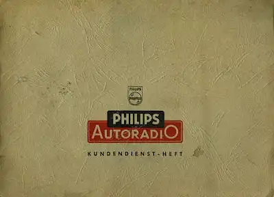 Autoradio Philips Paladin 551 Bedienungsanleitung 1956