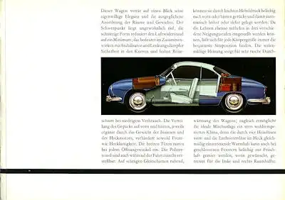 VW Karmann Ghia Prospekt ca. 1961