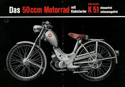 Kreidler K 51 Prospekt 9.1953