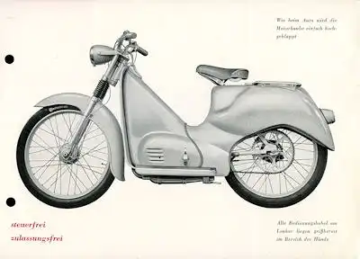 Kreidler Roller R 50 Prospekt 12.1953