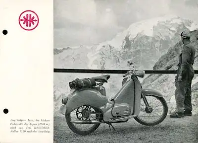 Kreidler Roller R 50 Prospekt 12.1953