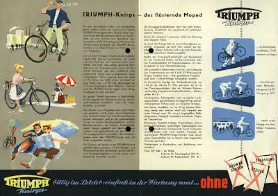 Triumph Knirps Prospekt 1.1954