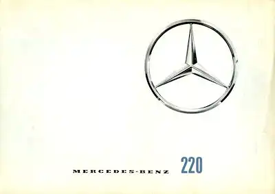 Mercedes-Benz 220 Prospekt 7.1961