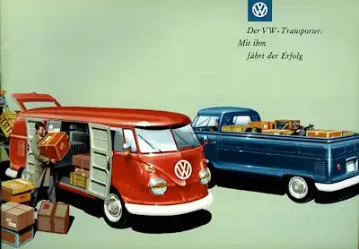 VW T 1 Prospekt 1950er Jahre