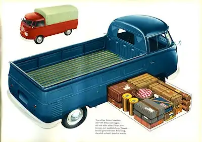 VW T 1 Prospekt 1950er Jahre