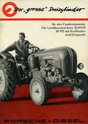 Porsche Diesel Schlepper Super Prospekt 11.1962