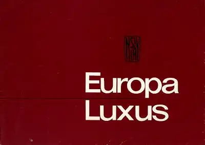 NSU-Fiat Europa Luxus Prospekt 11.1963