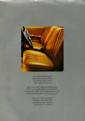 Mercedes-Benz Serienpolsterungen 12.1977